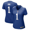 Number 1 Mom New York Giants Women's Jersey - Royal