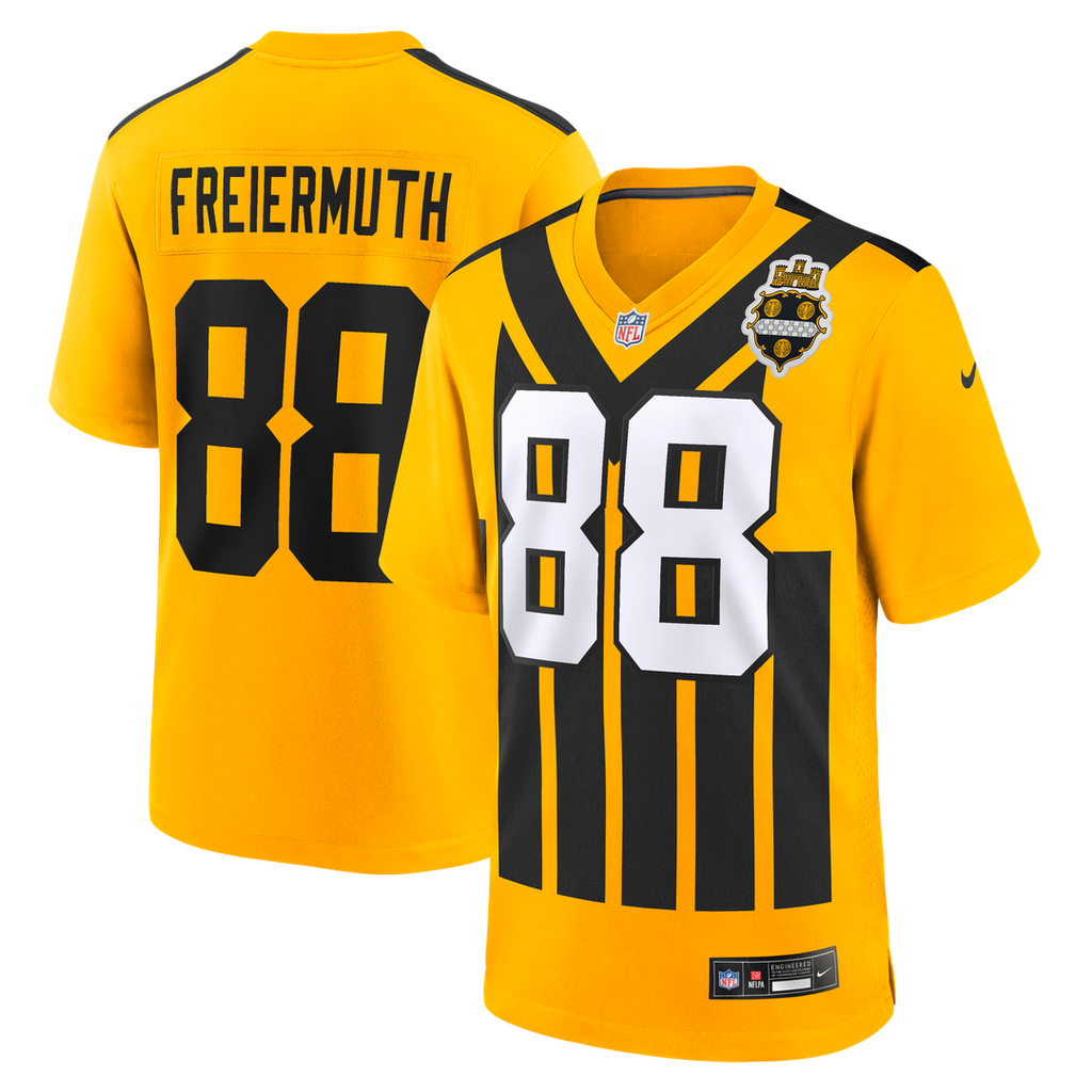 Pat Freiermuth Pittsburgh Steelers Alternate 1933 Throwback Jersey - Gold