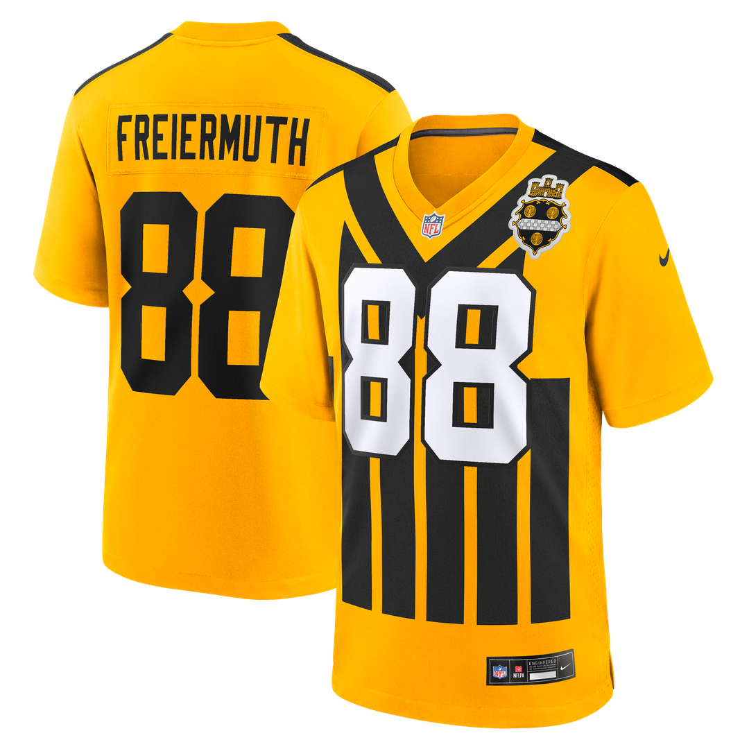 Pat Freiermuth Pittsburgh Steelers Alternate 1933 Throwback Jersey - Gold