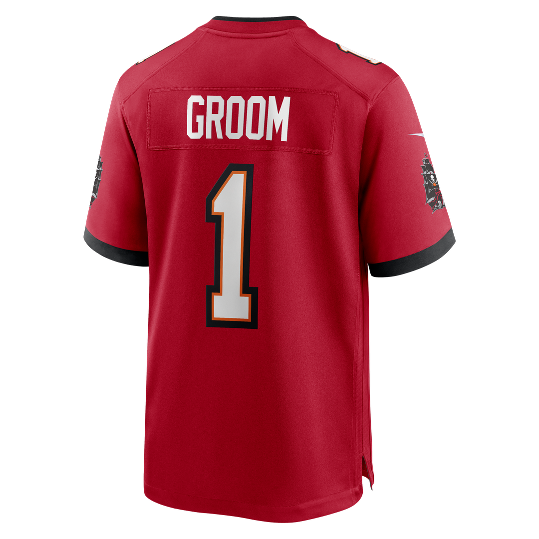 Number 1 Groom Tampa Bay Buccaneers Jersey - Red