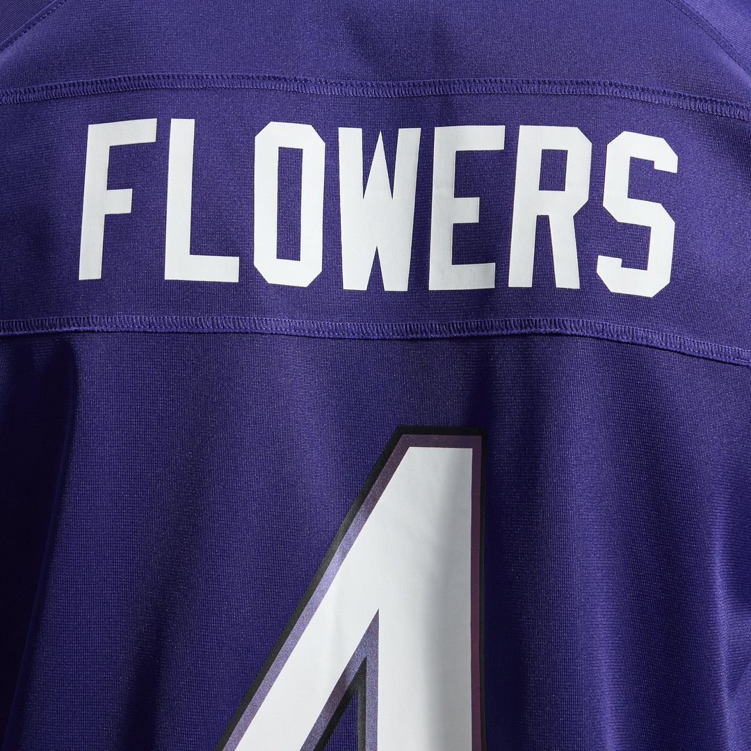 Zay Flowers Baltimore Ravens Team Jersey - Purple