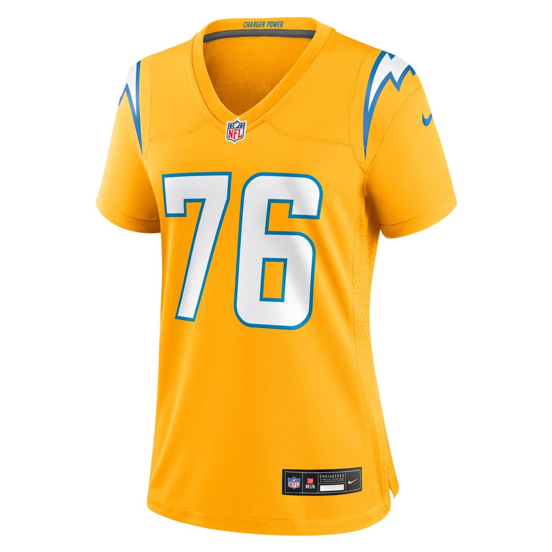 Joe Alt Los Angeles Chargers Women's Alternate Charger Power Jersey - Gold