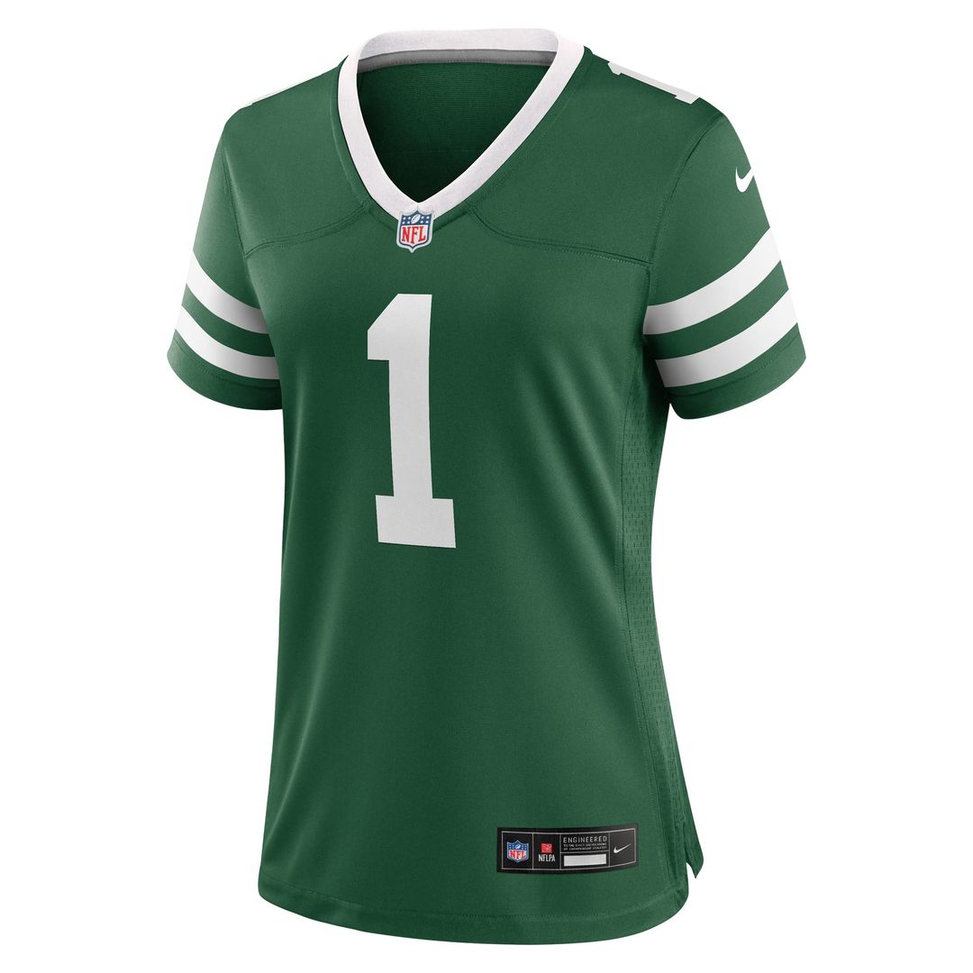 New York Jets Women's #1 Mom Jersey - Legacy Green