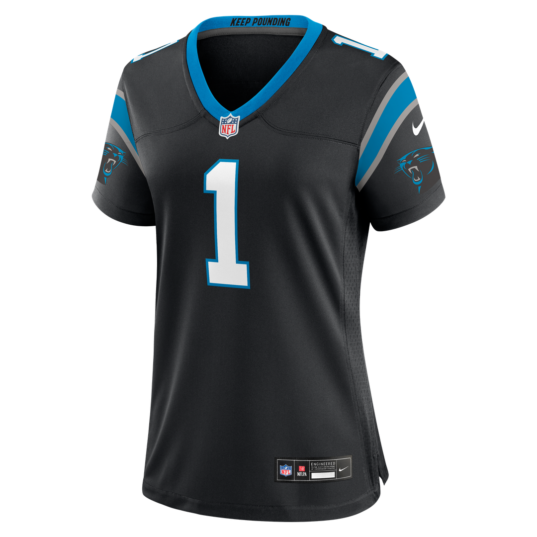 Cam Newton Carolina Panthers Women's Team Retired Jersey - Black