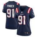 Elijah Ponder New England Patriots Women's Team Jersey - Navy