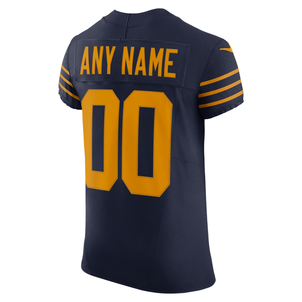 Green Bay Packers Alternate Elite Custom Jersey - Navy