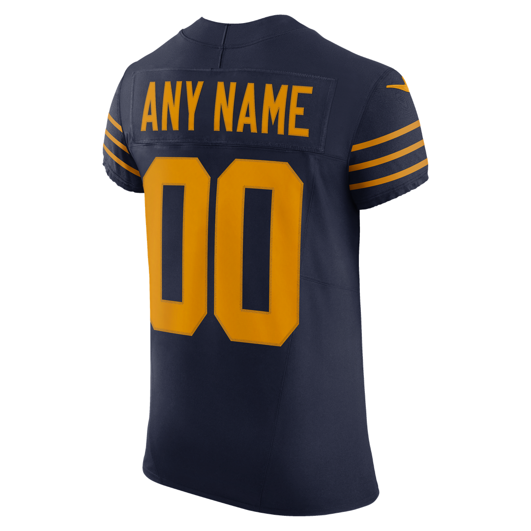 Green Bay Packers Alternate Elite Custom Jersey - Navy