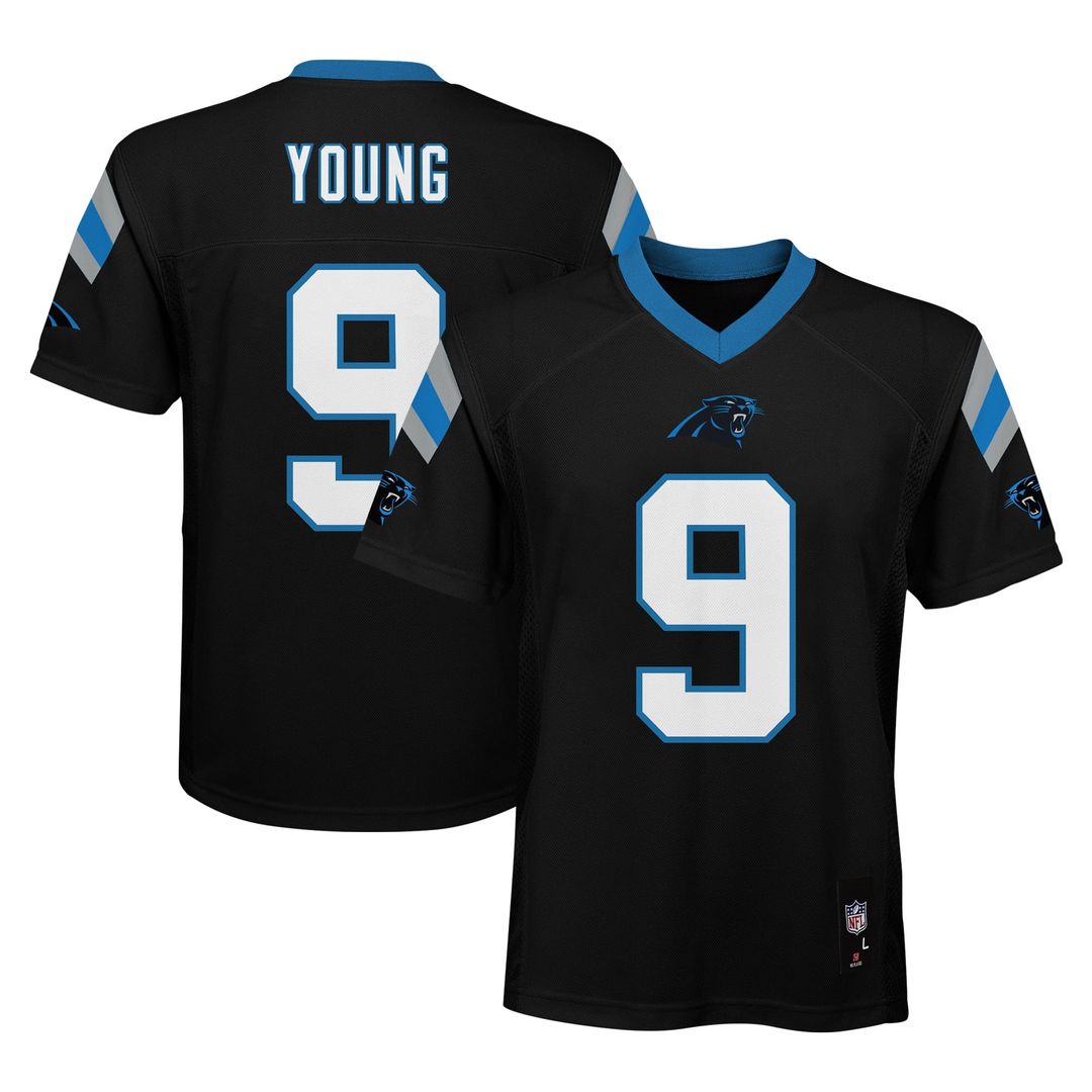 Bryce Young Carolina Panthers Youth Jersey - Black