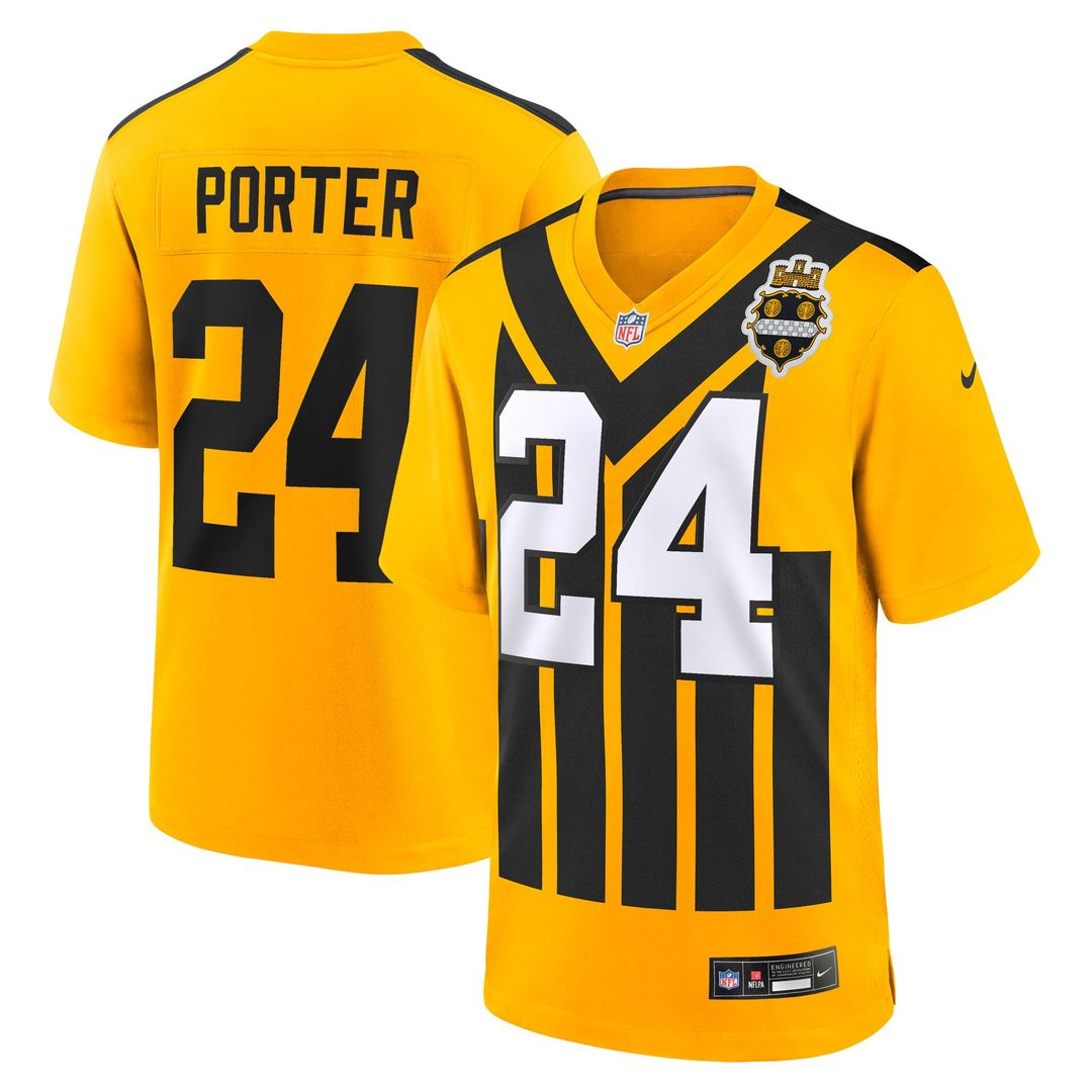 Joey Porter Jr. Pittsburgh Steelers Youth Alternate 1933 Throwback Jersey - Gold
