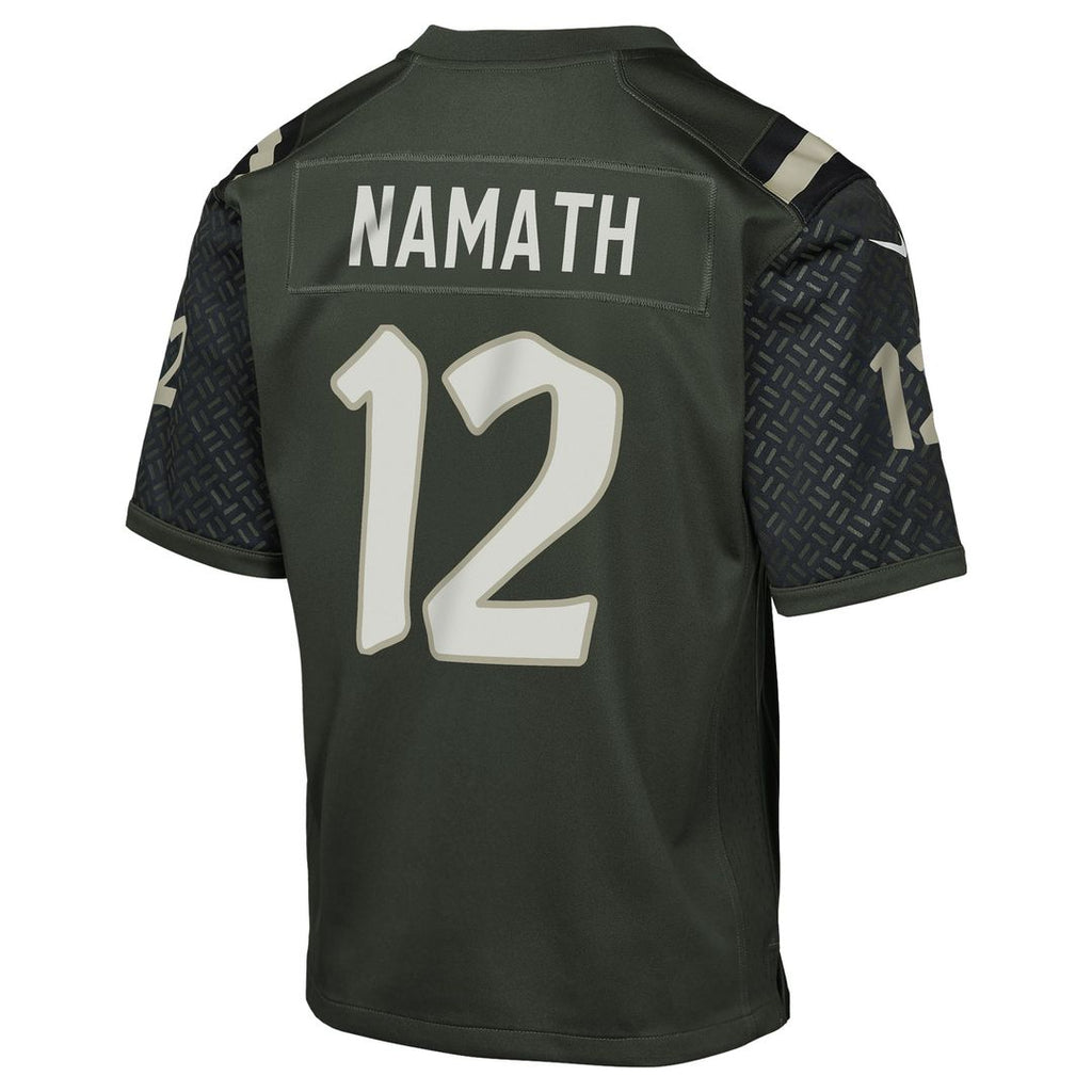 Joe Namath New York Jets Youth 2025 Rivalries Collection Retired Player Jersey - Gotham Green