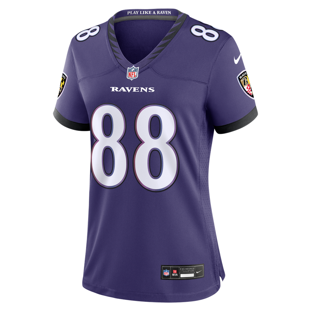 Matthew Hibner Baltimore Ravens Women's Team Jersey - Purple