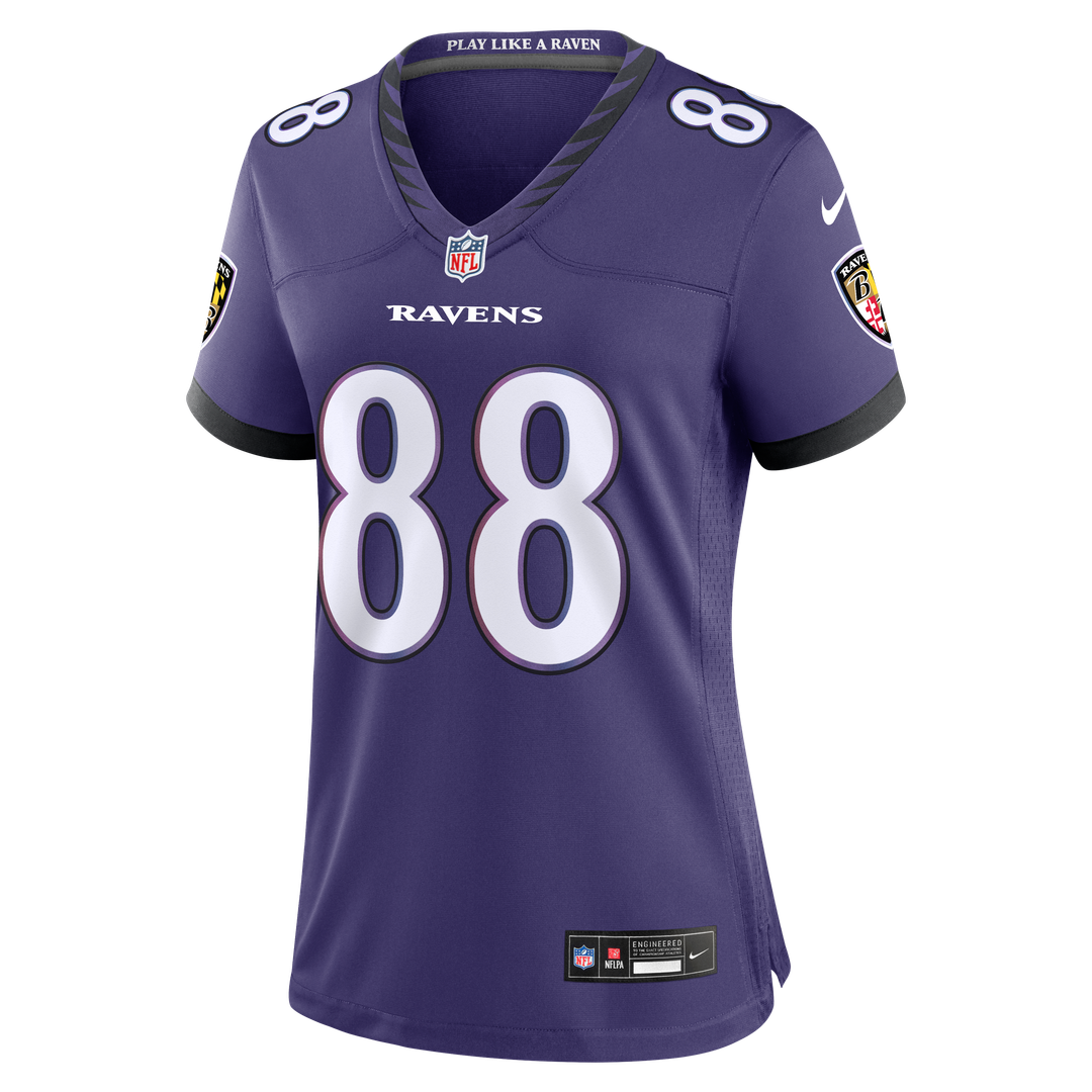 Matthew Hibner Baltimore Ravens Women's Team Jersey - Purple