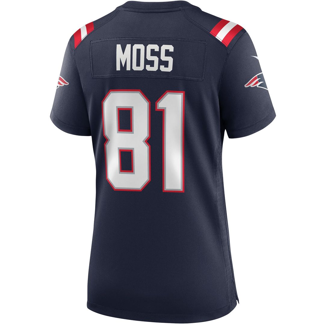 Randy Moss New England Patriots Women's Game Retired Player Jersey - Navy
