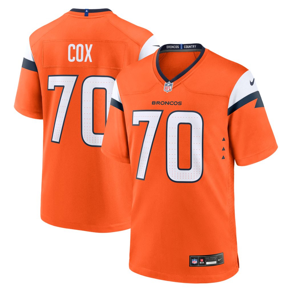 Marques Cox Denver Broncos Team Jersey - Orange