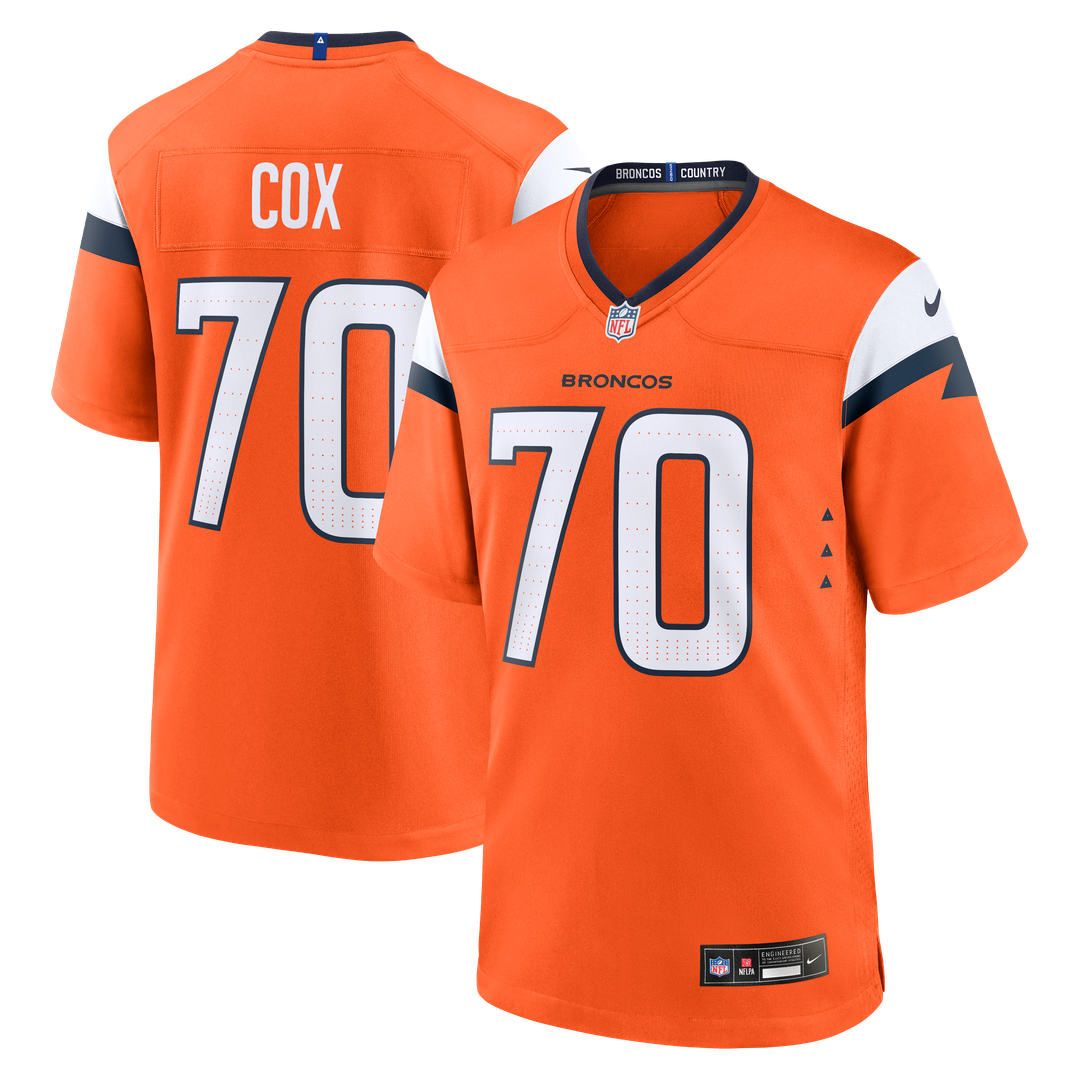 Marques Cox Denver Broncos Team Jersey - Orange