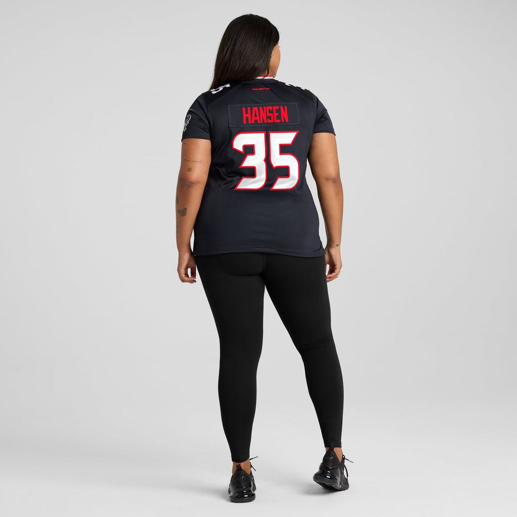 Jake Hansen Houston Texans Women's Team Jersey - Navy