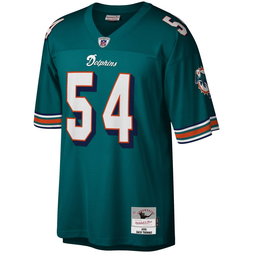Zach Thomas Miami Dolphins Legacy Jersey - Aqua