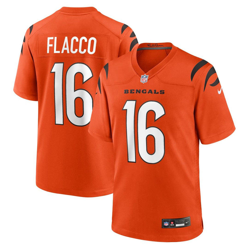 Joe Flacco Cincinnati Bengals Alternate Jersey - Orange
