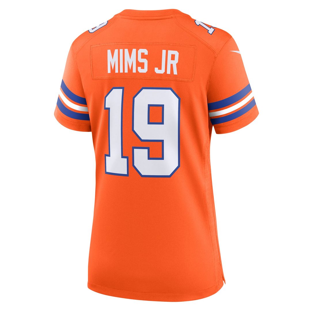 Marvin Mims Jr Denver Broncos Women's Mile High Collection 1977 Throwback Player Jersey - Orange