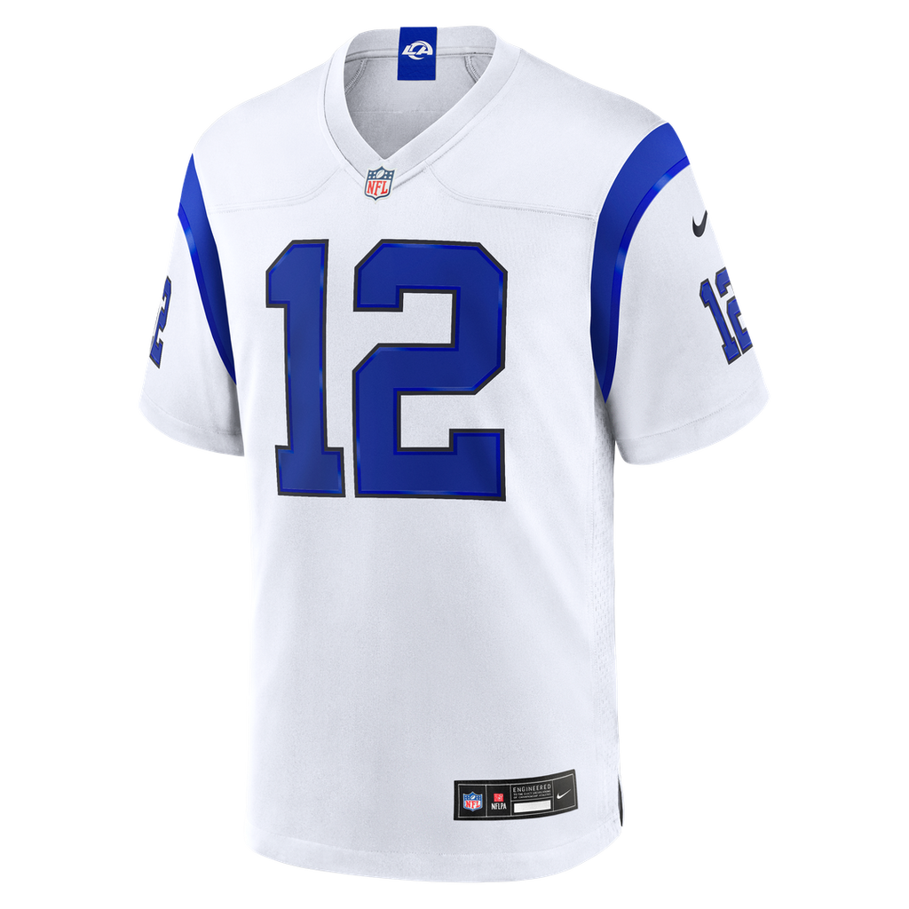 Puka Nacua Los Angeles Rams Fearsome White Jersey