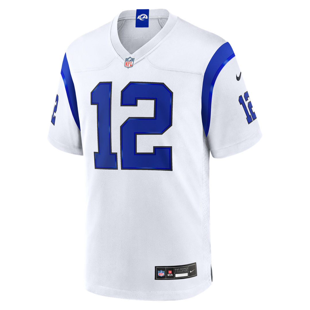 Puka Nacua Los Angeles Rams Fearsome White Jersey