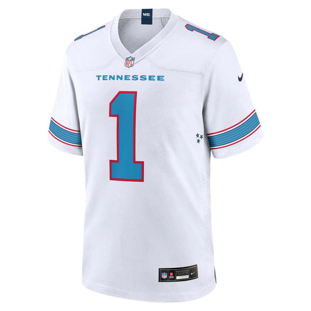 Cameron Ward Tennessee Titans Jersey - White