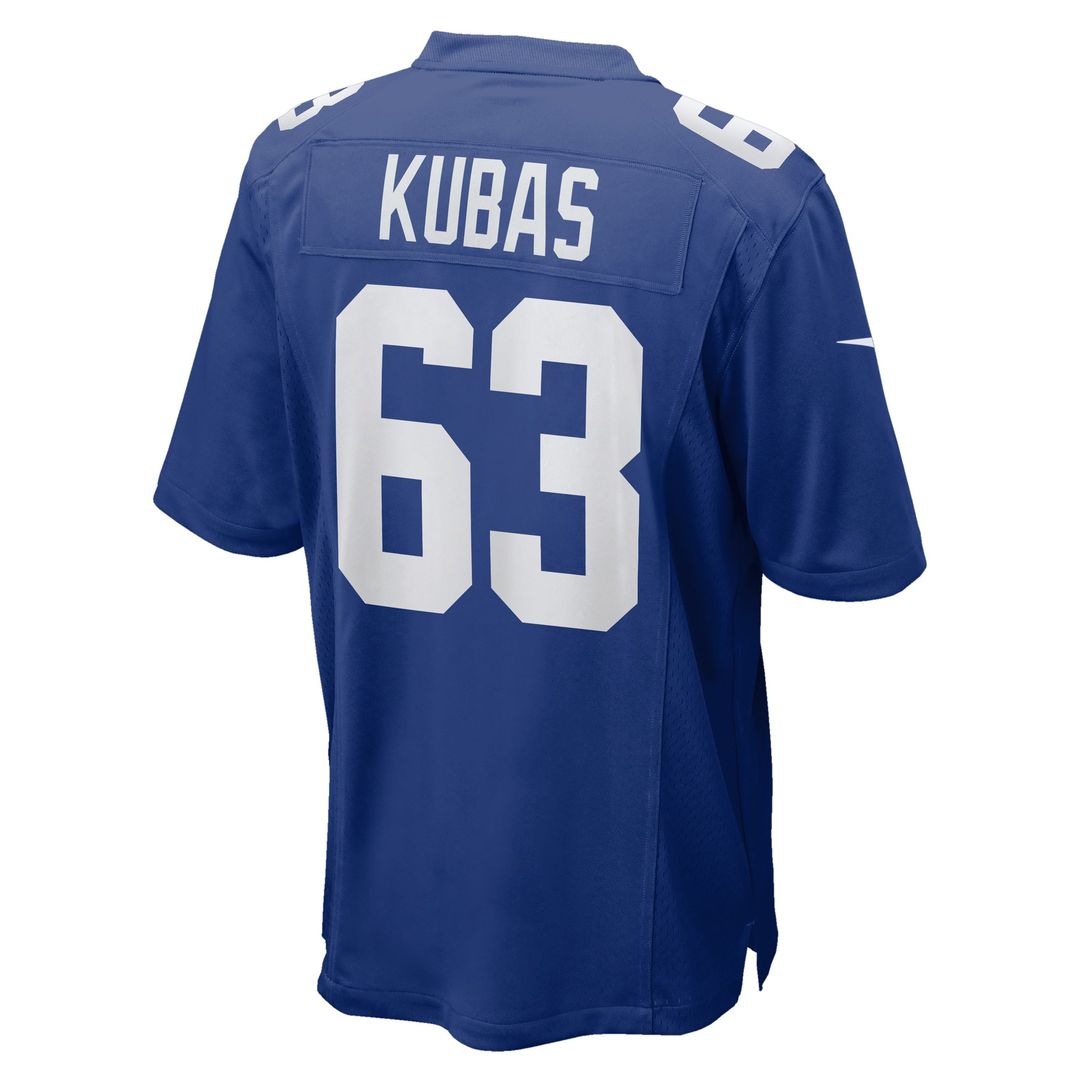 Jake Kubas New York Giants Team Jersey - Royal