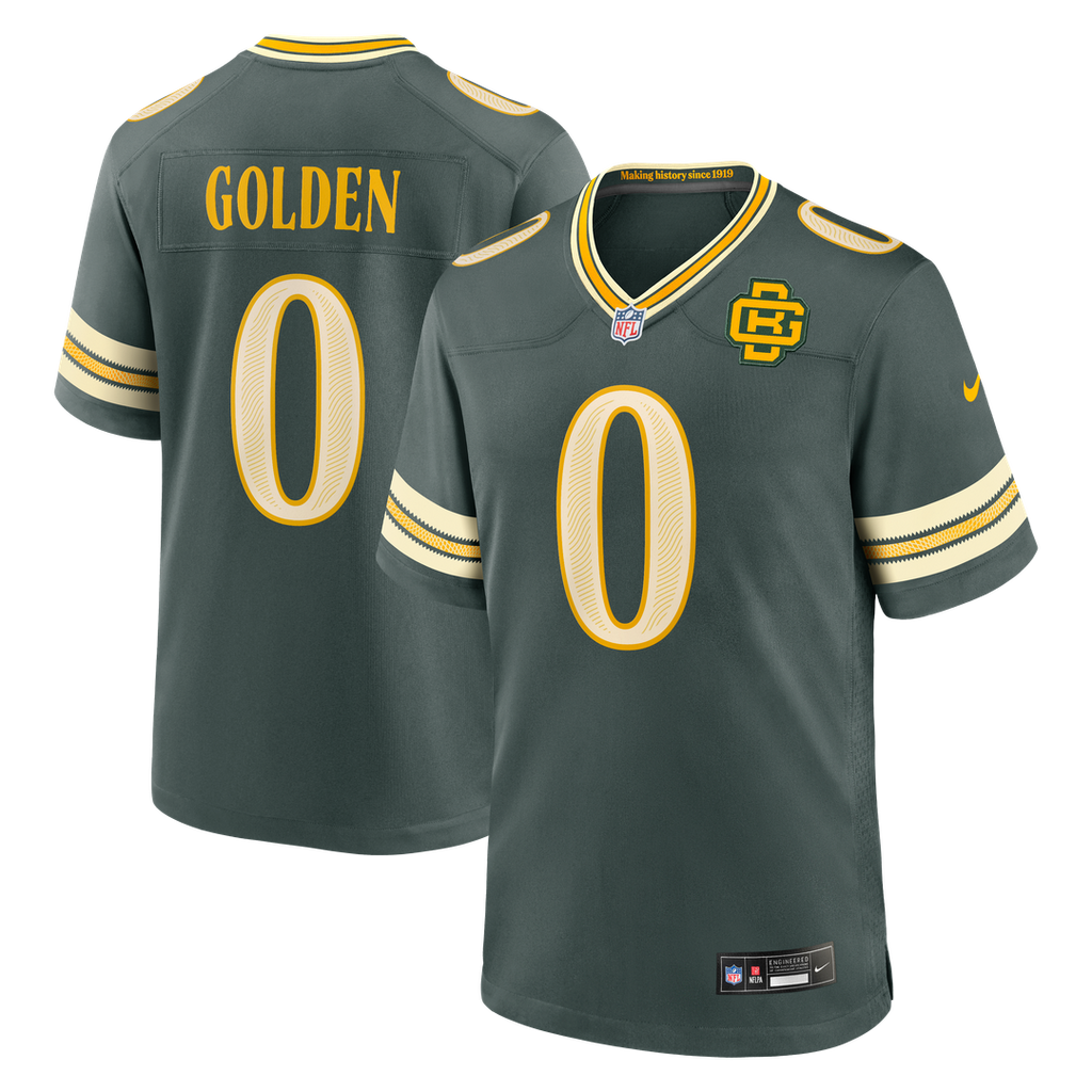 Matthew Golden Green Bay Packers 2026 Rivalries Collection Jersey - Green