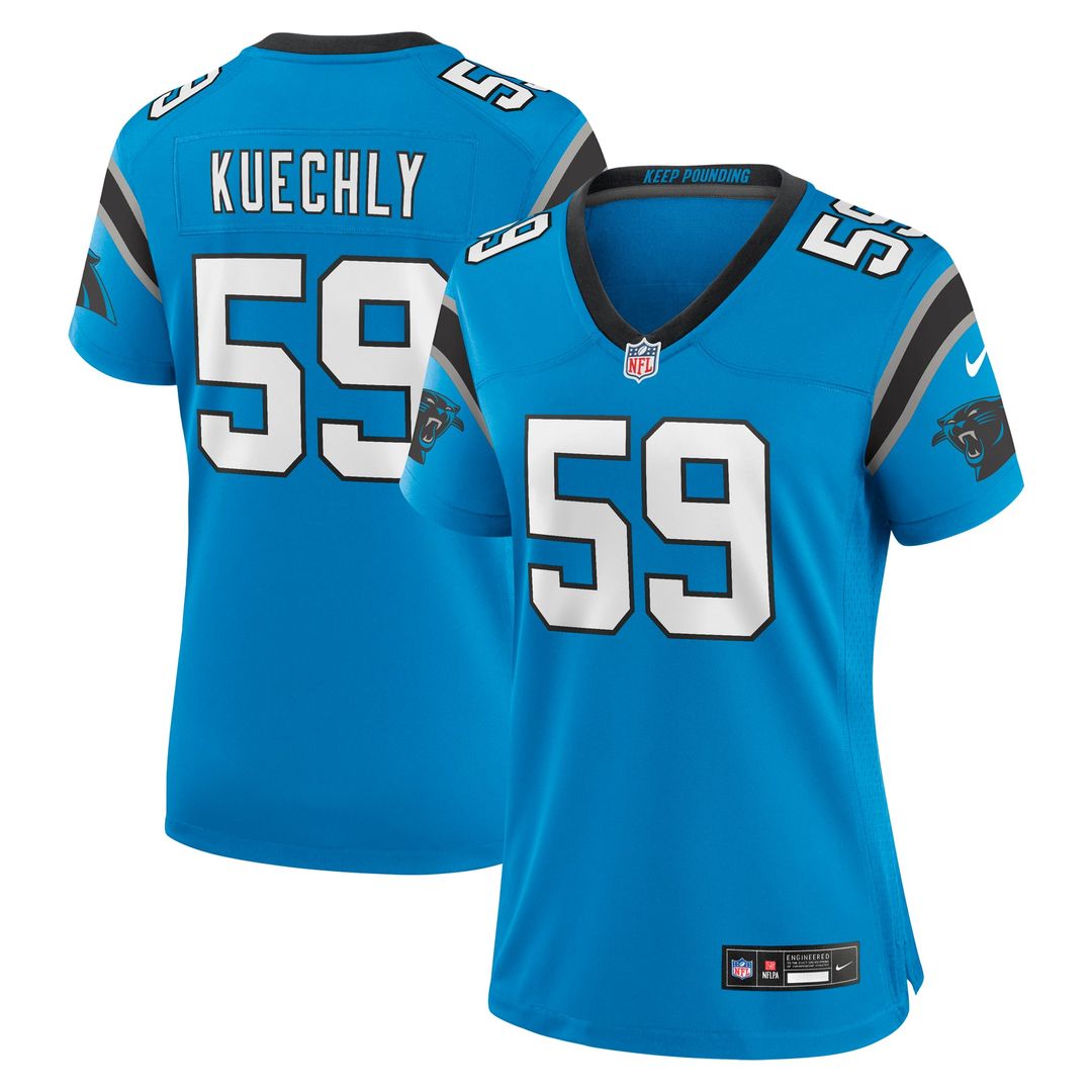 Luke Kuechly Carolina Panthers Women's Retired Player Jersey - Blue