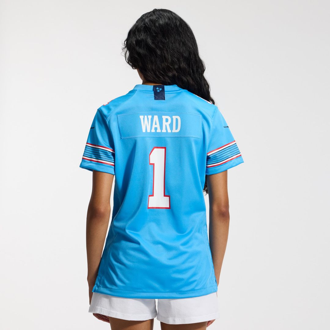 Cameron Ward Tennessee Titans Women's Jersey - White