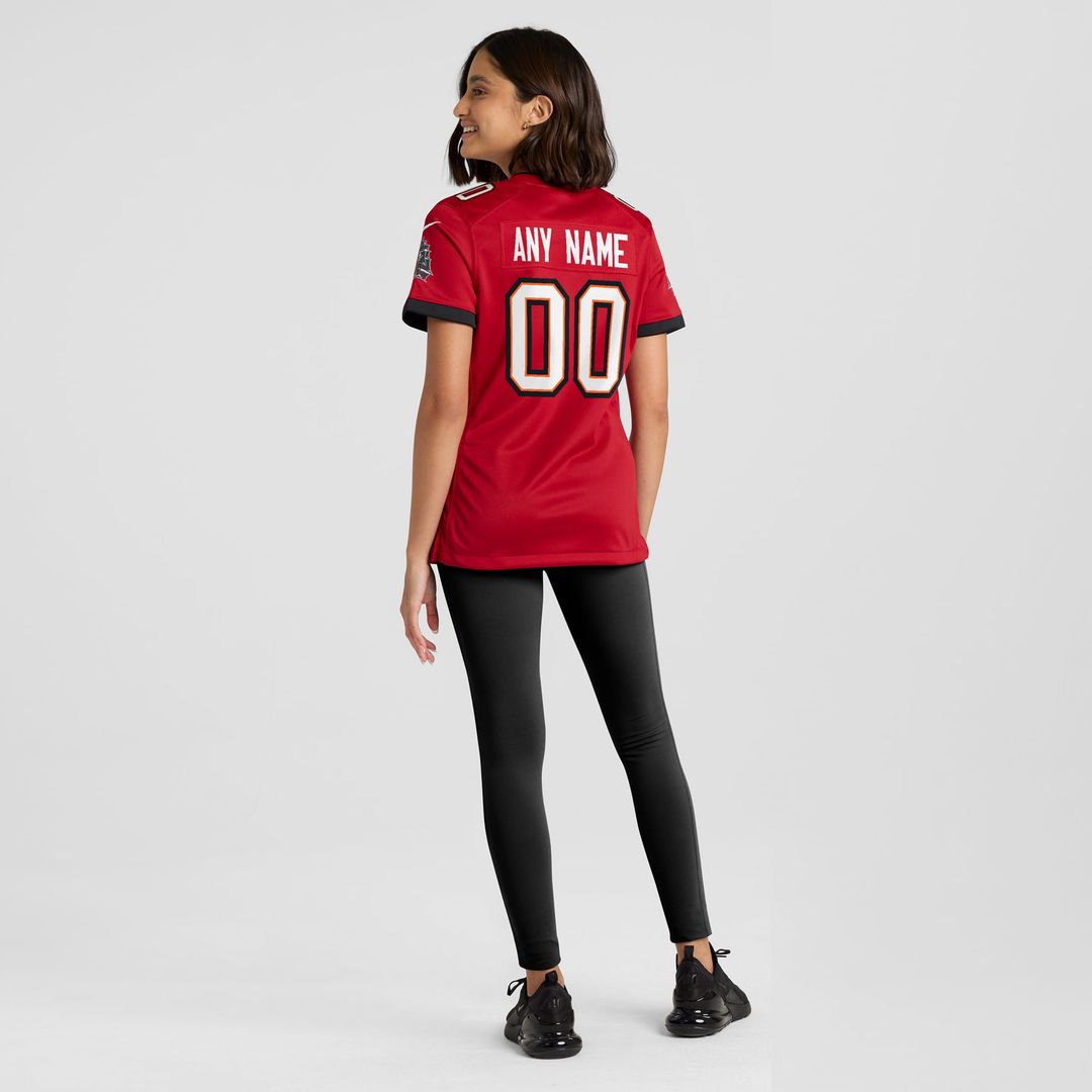 Tampa Bay Buccaneers Women's Custom Jersey - Red