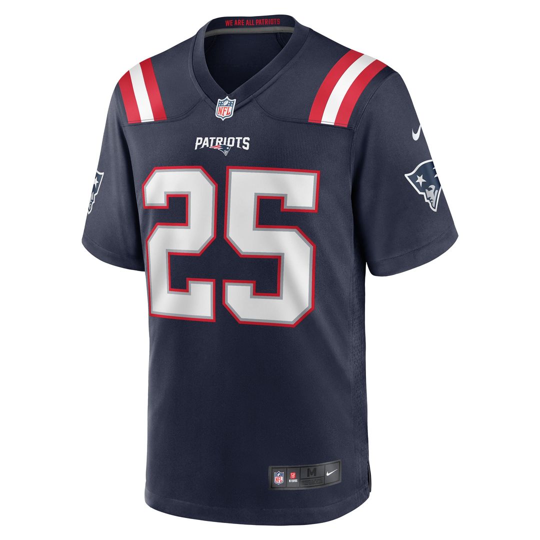Marcus Jones New England Patriots Jersey - Navy