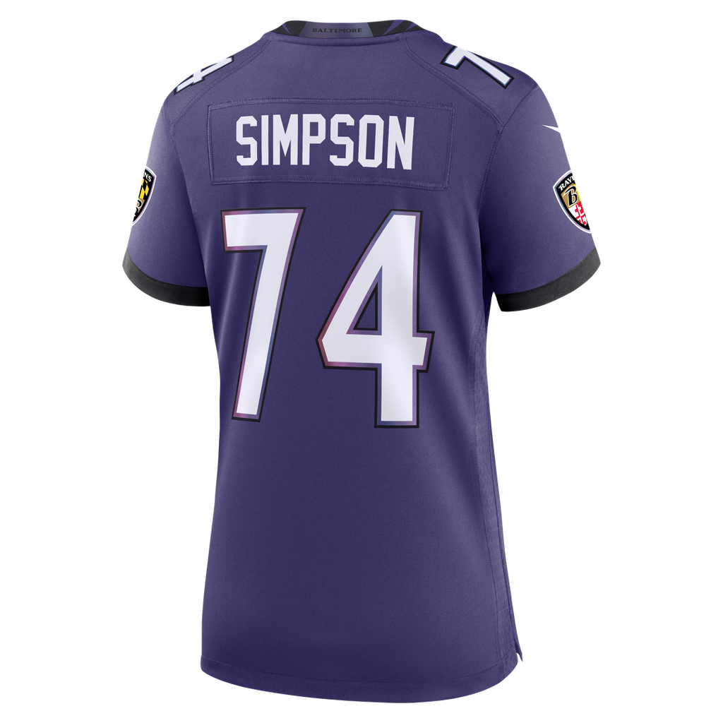 John Simpson Baltimore Ravens Women's Team Jersey - Purple