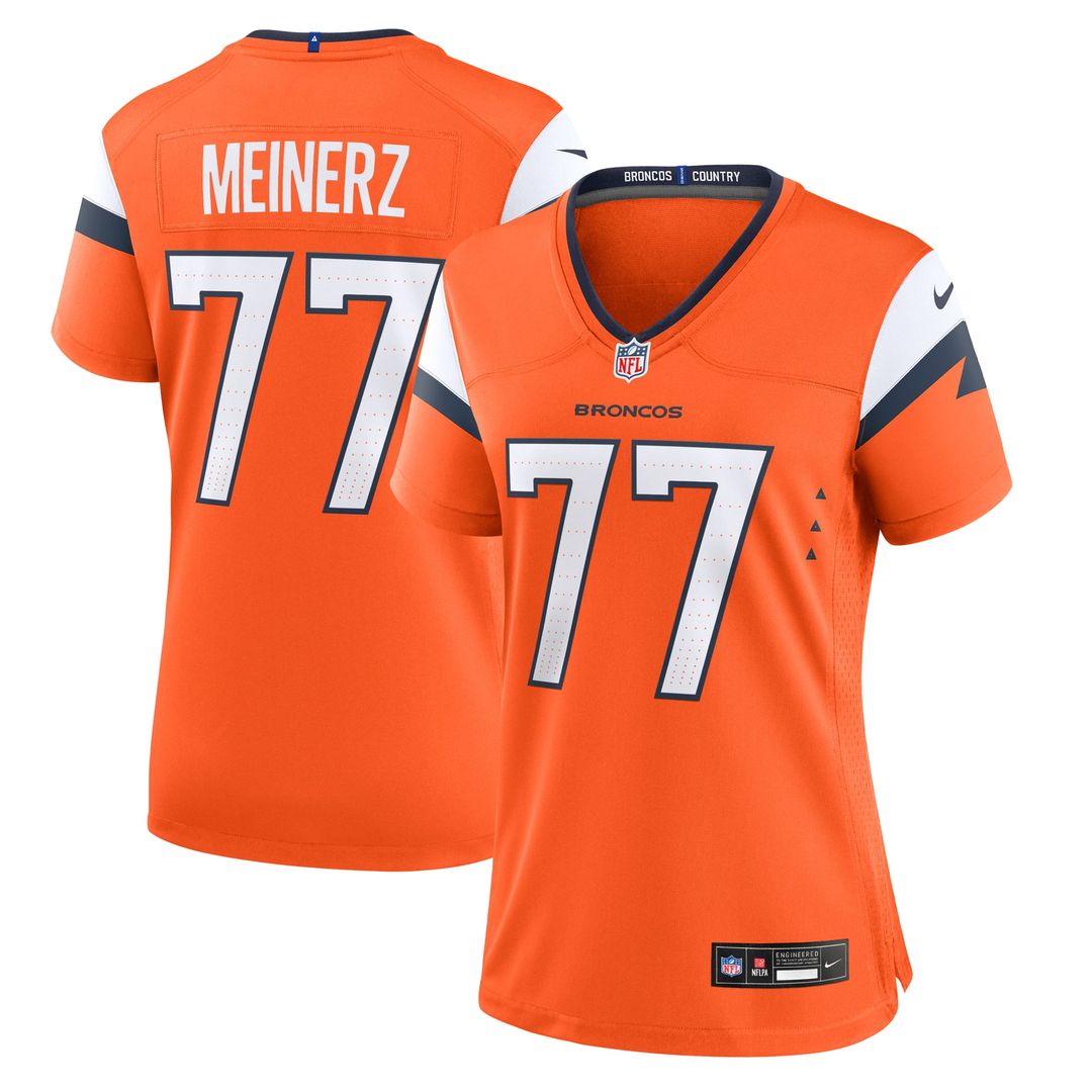 Quinn Meinerz Denver Broncos Women's Team Jersey - Orange