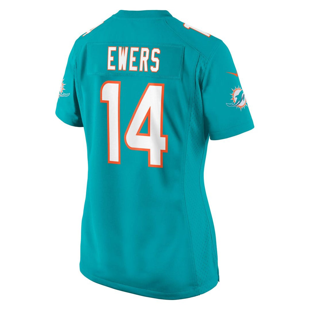 Quinn Ewers Miami Dolphins Women's Team Jersey - Aqua
