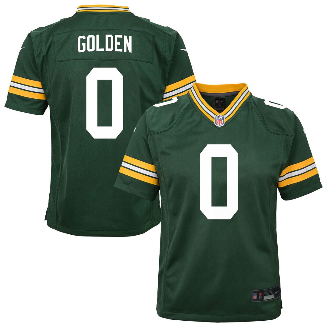 Matthew Golden Green Bay Packers Youth Team Jersey - Green