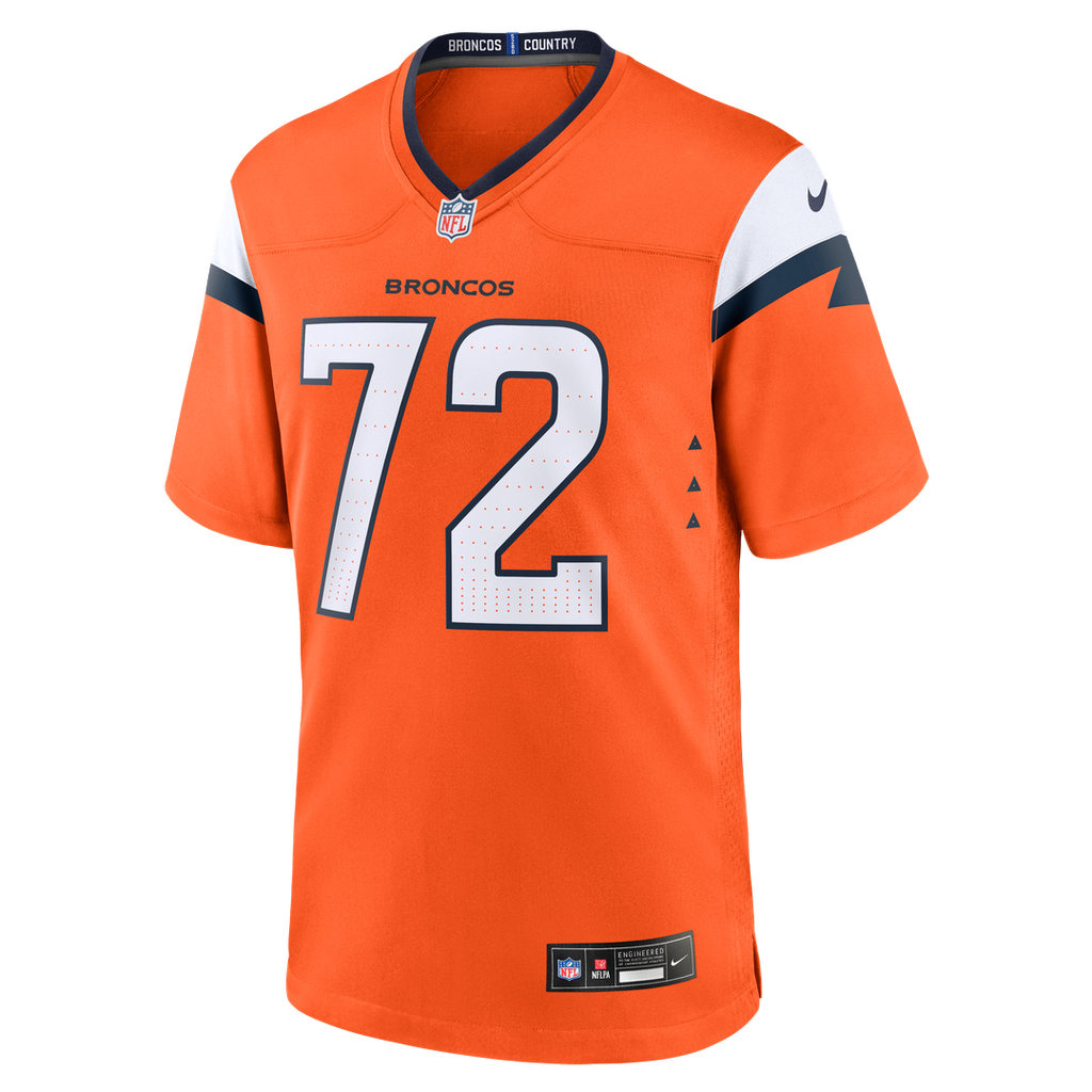Garett Bolles Denver Broncos Team Jersey - Orange