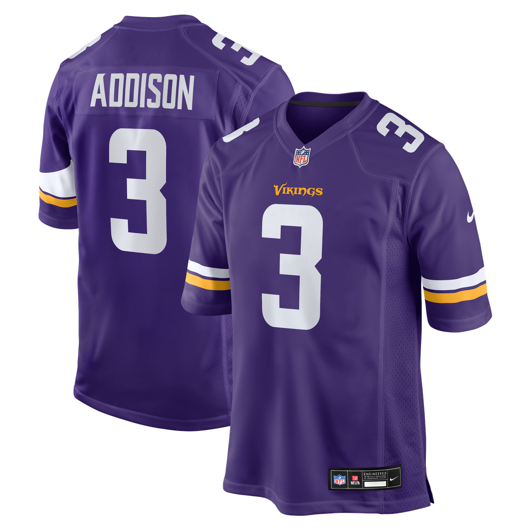 Addison Minnesota Vikings Alternate Jersey - White