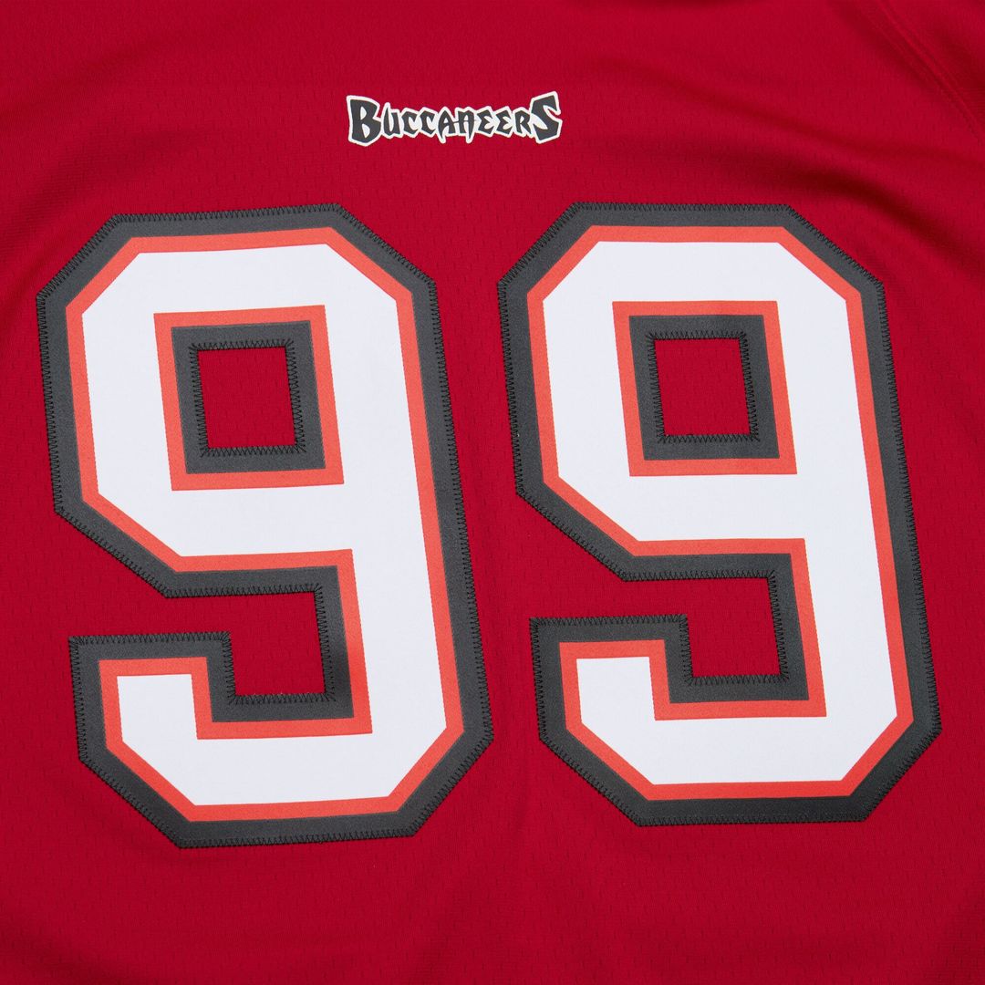Warren Sapp Tampa Bay Buccaneers 2002 Legacy Jersey - Red