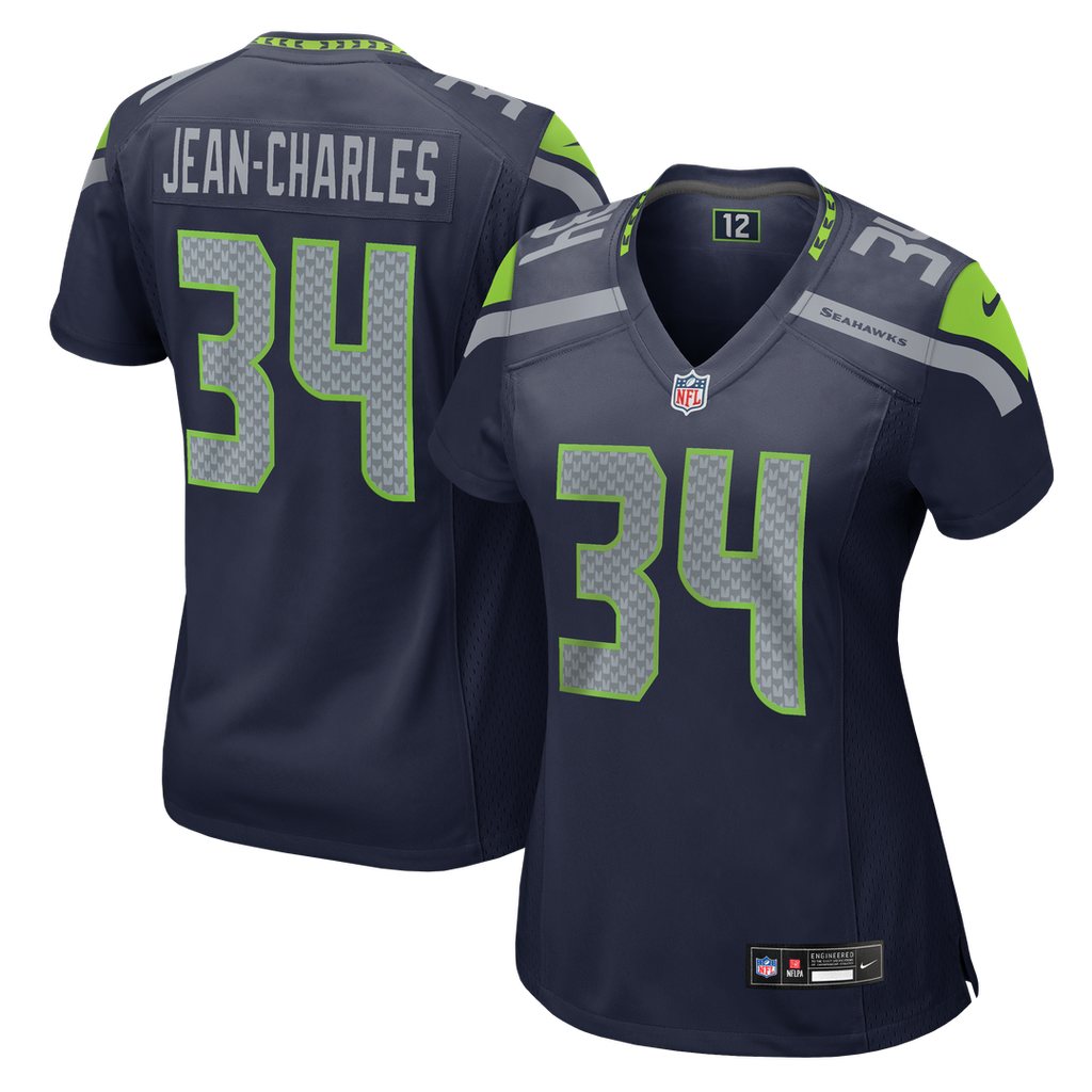 Shemar Jean-Charles Seattle Seahawks Women's Team Jersey - College Navy