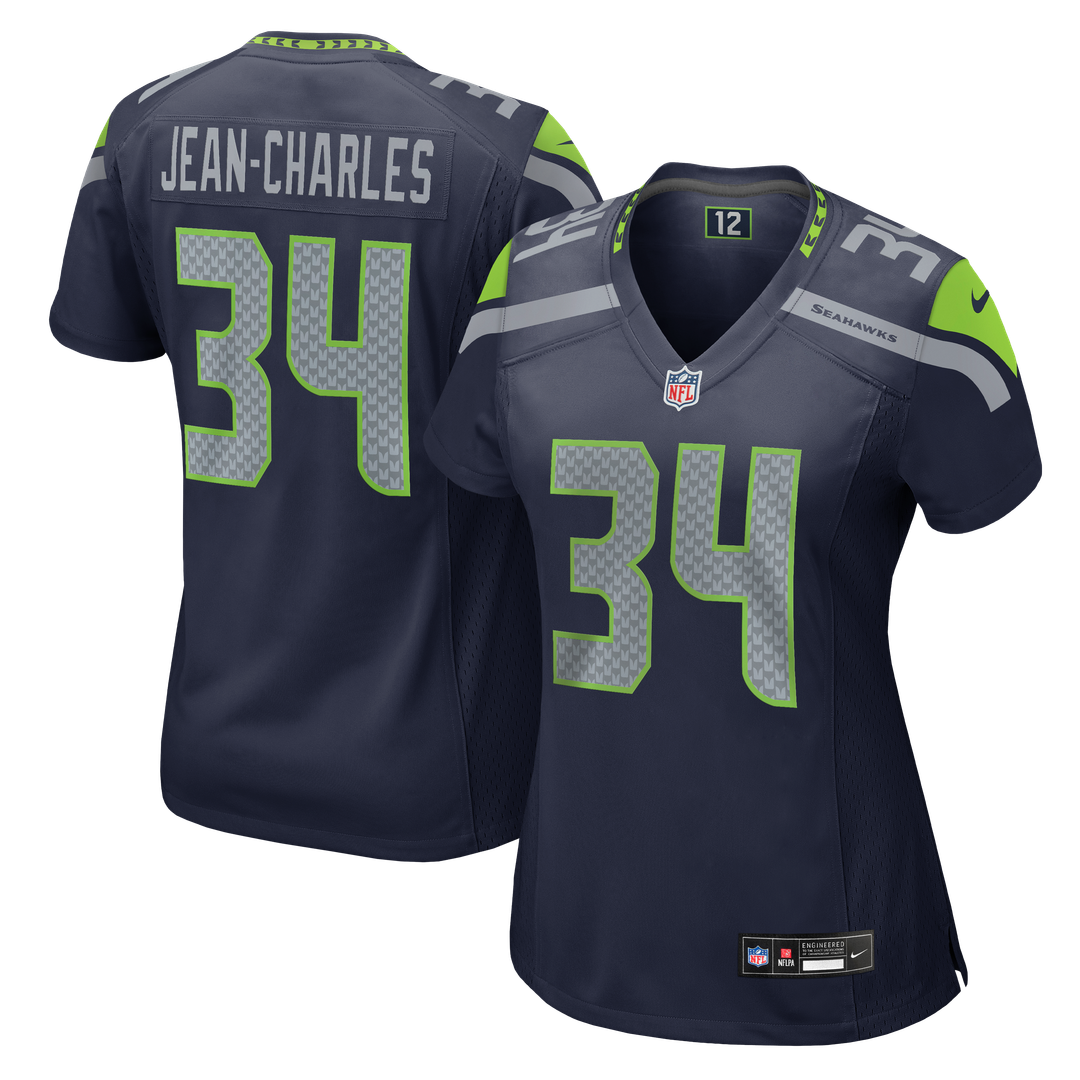 Shemar Jean-Charles Seattle Seahawks Women's Team Jersey - College Navy