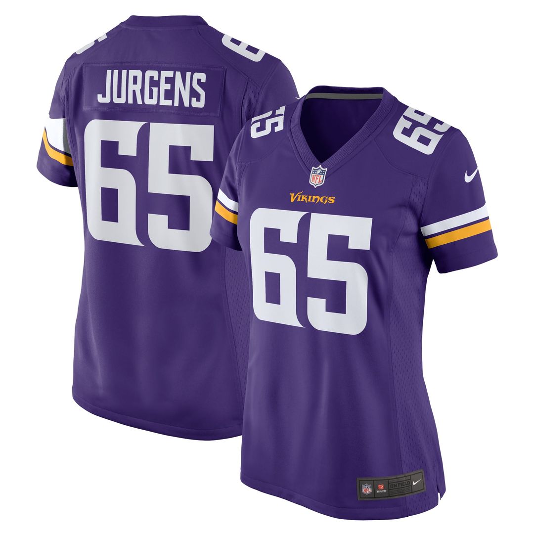 Michael Jurgens Minnesota Vikings Women's Jersey - Purple