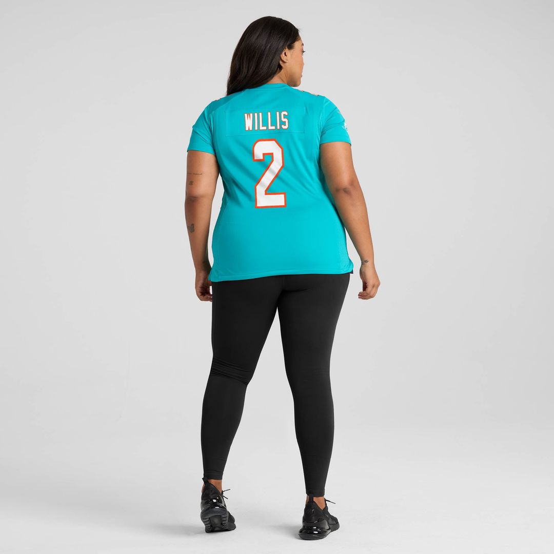 Malik Willis Miami Dolphins Women's Jersey - Aqua