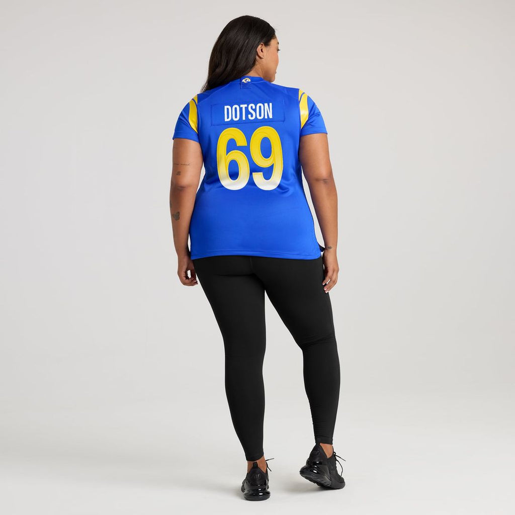 Kevin Dotson Los Angeles Rams Women's Jersey - Royal