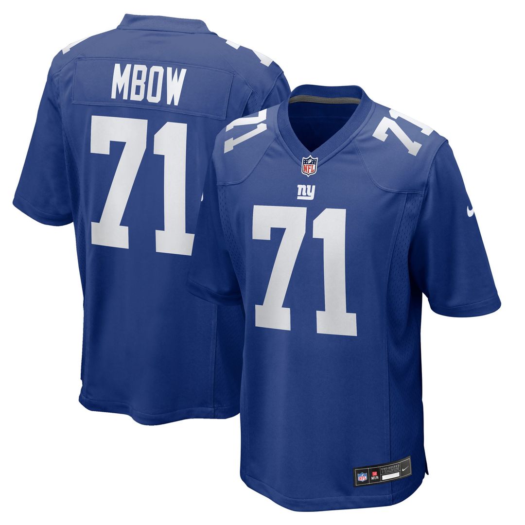 Marcus Mbow New York Giants Team Jersey - Royal
