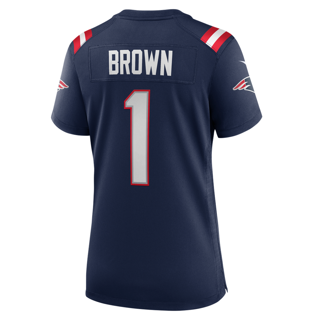 A.J. Brown New England Patriots Women's Jersey - Navy