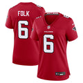 Nick Folk Atlanta Falcons Women's Team Jersey - Red