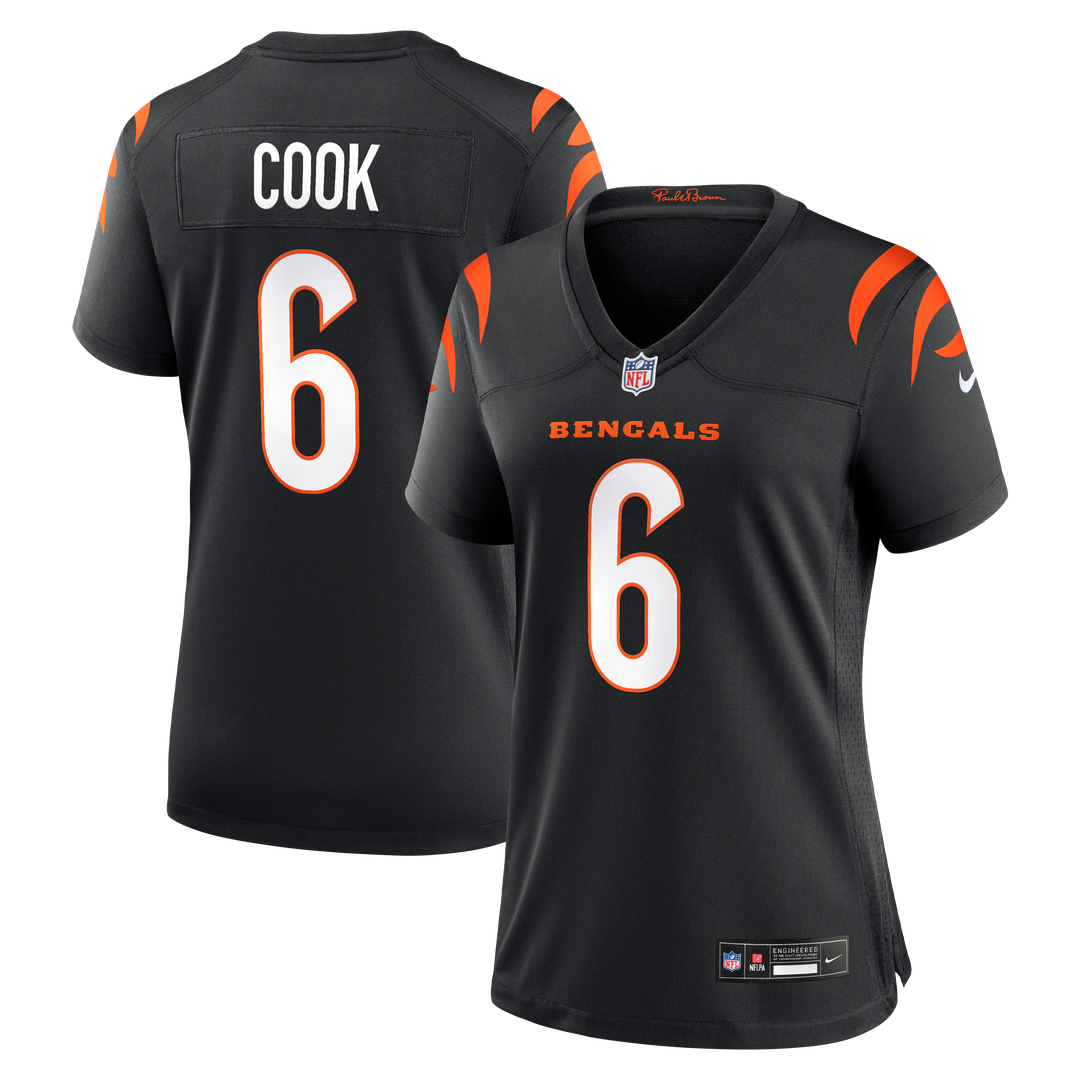 Bryan Cook Cincinnati Bengals Women's Team Jersey - Black