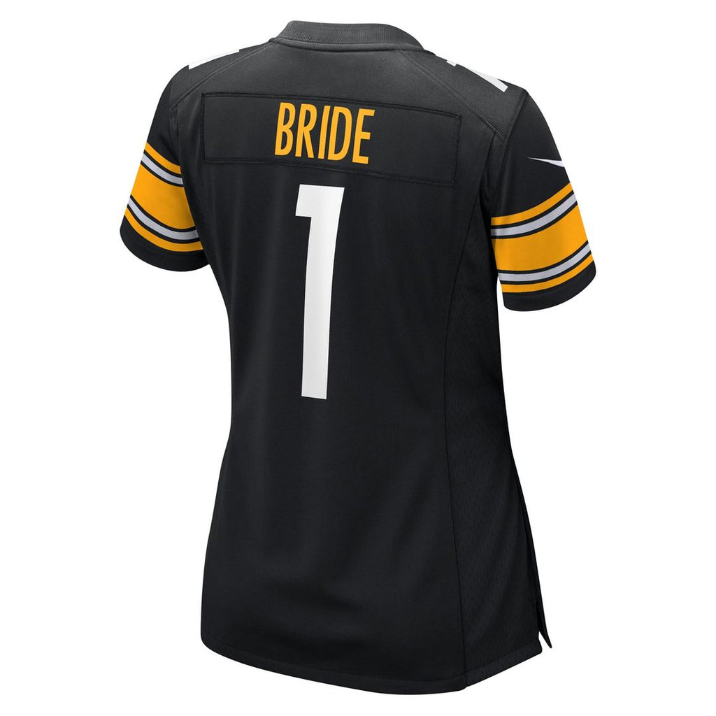 Number 1 Bride Pittsburgh Steelers Women's Jersey - Black
