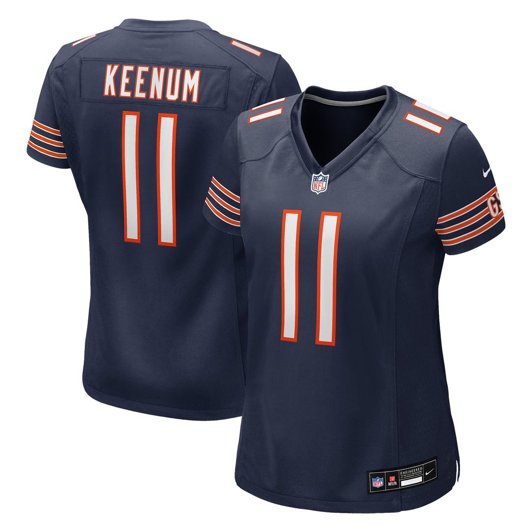 Case Keenum Chicago Bears Women's Team Jersey - Navy